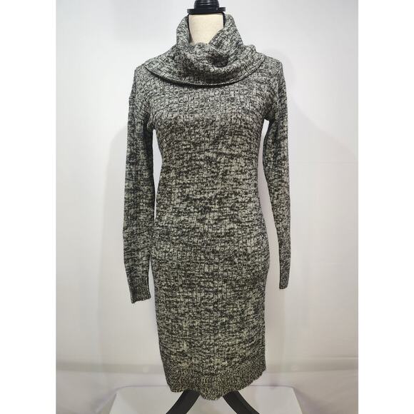 a.n.a. Ribbed Cowl Neck Mid-Length Sweater Dress S - Picture 1 of 7
